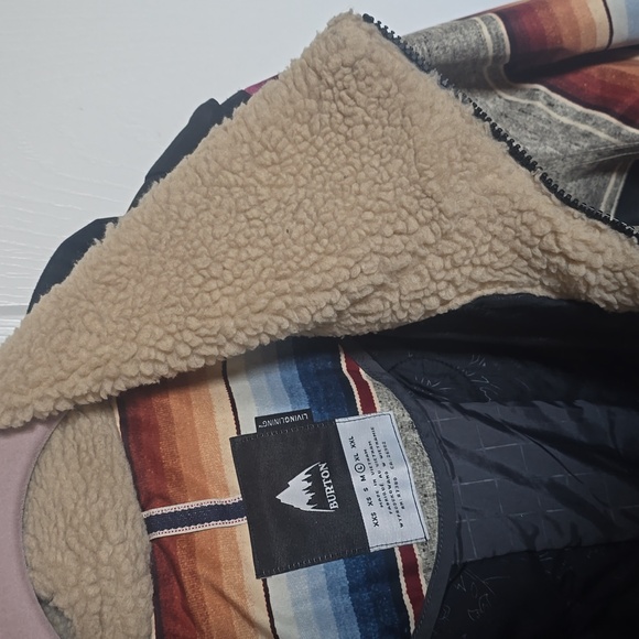 Burton Prowess Snowboard Ski Jacket Coat Baja Mija Stripe Black NWOT Large L - Picture 8 of 14